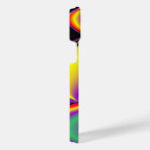 カラー魔法抽象芸術3Dレインボワート iPhoneケース (右側面)