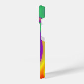 カラー魔法抽象芸術3Dレインボワート iPhoneケース (左側面)