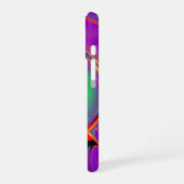 カラー魔法抽象芸術3Dレインボワート iPhone 16ケース (左側面)