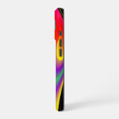 カラー魔法抽象芸術3Dレインボワート iPhone 16ケース (左側面)