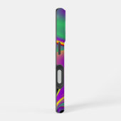 カラー魔法抽象芸術3Dレインボワート iPhone 16ケース (右側面)