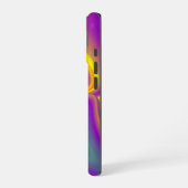 カラー魔法抽象芸術3Dレインボワート iPhone 16ケース (左側面)