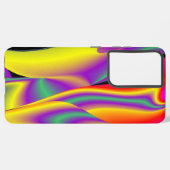 カラー魔法抽象芸術3Dレインボワート SAMSUNG GALAXYケース (裏面横)