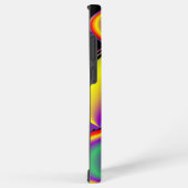 カラー魔法抽象芸術3Dレインボワート SAMSUNG GALAXYケース (右側面)