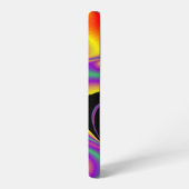 カラー魔法抽象芸術3Dレインボワート SAMSUNG GALAXYケース (左側面)