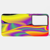 カラー魔法抽象芸術3Dレインボワート SAMSUNG GALAXYケース (左側面)