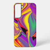 カラー魔法抽象芸術3Dレインボワート SAMSUNG GALAXYケース (裏面)