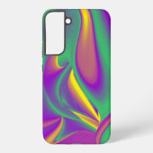 カラー魔法抽象芸術3Dレインボワート SAMSUNG GALAXYケース (裏面)