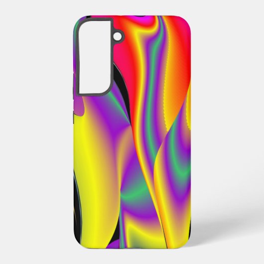 カラー魔法抽象芸術3Dレインボワート SAMSUNG GALAXYケース (裏面)