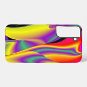 カラー魔法抽象芸術3Dレインボワート SAMSUNG GALAXYケース (裏面横)