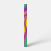 カラー魔法抽象芸術3Dレインボワート SAMSUNG GALAXYケース (左側面)