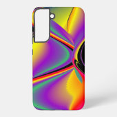 カラー魔法抽象芸術3Dレインボワート SAMSUNG GALAXYケース (裏面)