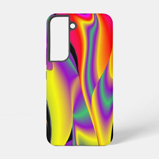 カラー魔法抽象芸術3Dレインボワート SAMSUNG GALAXYケース (裏面)