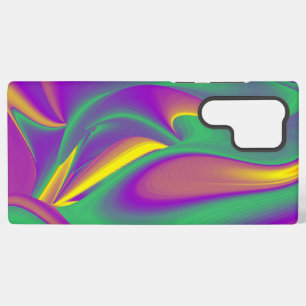 カラー魔法抽象芸術3Dレインボワート SAMSUNG GALAXY S22 ULTRAケース