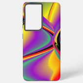 カラー魔法抽象芸術3Dレインボワート SAMSUNG GALAXYケース (裏面)