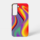 カラー魔法抽象芸術3Dレインボワート SAMSUNG GALAXYケース (裏面)