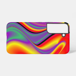 カラー魔法抽象芸術3Dレインボワート SAMSUNG GALAXY S22ケース