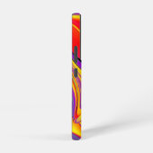 カラー魔法抽象芸術3Dレインボワート SAMSUNG GALAXYケース (右側面)