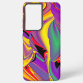 カラー魔法抽象芸術3Dレインボワート SAMSUNG GALAXYケース (裏面)