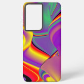 カラー魔法抽象芸術3Dレインボワート SAMSUNG GALAXYケース (裏面)