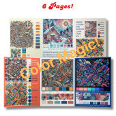 カラー魔法 – アーティストのカラーパレット16進コード 三つ折りクリスマスカード