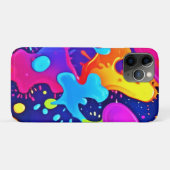 カラー鮮やかアートの爆発のスプラッシュ Case-Mate iPhoneケース (裏面(横))