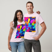 カラー鮮やかアートの爆発のスプラッシュ Tシャツ (ユニセックス)