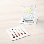 カラー鮮やかオールデザインパターン スクエアペーパーコースター (インサイチュ)