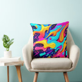 カラー鮮やかカオスアート クッション (椅子)