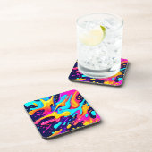 カラー鮮やかカオスアート コースター (右側)