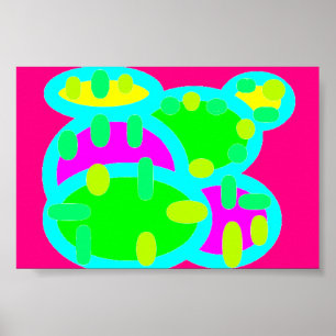 カラー鮮やかスクー子供へス子供部屋寝室 ポスター