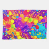 カラー鮮やかスパッタ キッチンタオル (横)