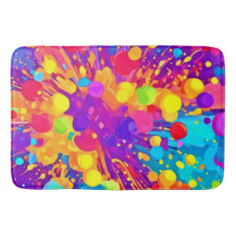 カラー鮮やかスパッタ バスマット