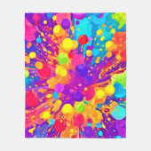 カラー鮮やかスパッタ フリースブランケット (正面)