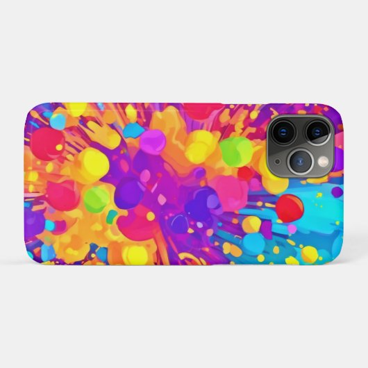 カラー鮮やかスパッタ Case-Mate iPhoneケース (裏面(横))