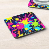 カラー鮮やかスプラッシュ コースター (左側)