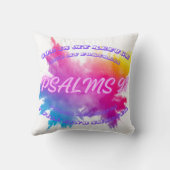カラー鮮やかスプラッシュPsalm 91 クッション (裏面)