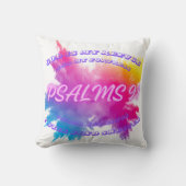 カラー鮮やかスプラッシュPsalm 91 クッション (正面)