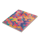 カラー鮮やかダイナミックパターンの渦巻き タイル (側面)