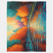 カラー鮮やかランドスケープFavism印象派 フリースブランケット (正面)