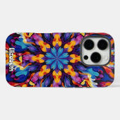 カラー鮮やか抽象芸術マンダラ Case-Mate iPhoneケース (裏面 (横))