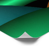 カラー11抽象芸術アート ポスター (角)