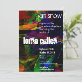 カラー4アートショーの招待 招待状 (スタンド正面)