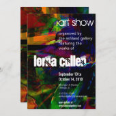 カラー4アートショーの招待 招待状 (正面/裏面)