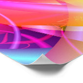 カラー9抽象芸術アート ポスター (角)