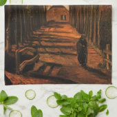 カラー オブ ポプラ並木の秋 ヴィンセント・ヴァン・ゴッホ キッチンタオル (折り畳み)