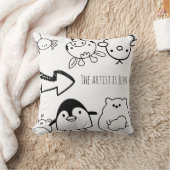 カラー&カドル動物枕 クッション (ブランケット)