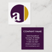 カラー クラッシュ サークル スクエア名刺 (正面/裏面)