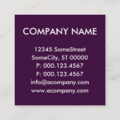 カラー クラッシュ サークル スクエア名刺 (裏面)