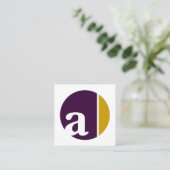 カラー クラッシュ サークル スクエア名刺 (スタンド正面)